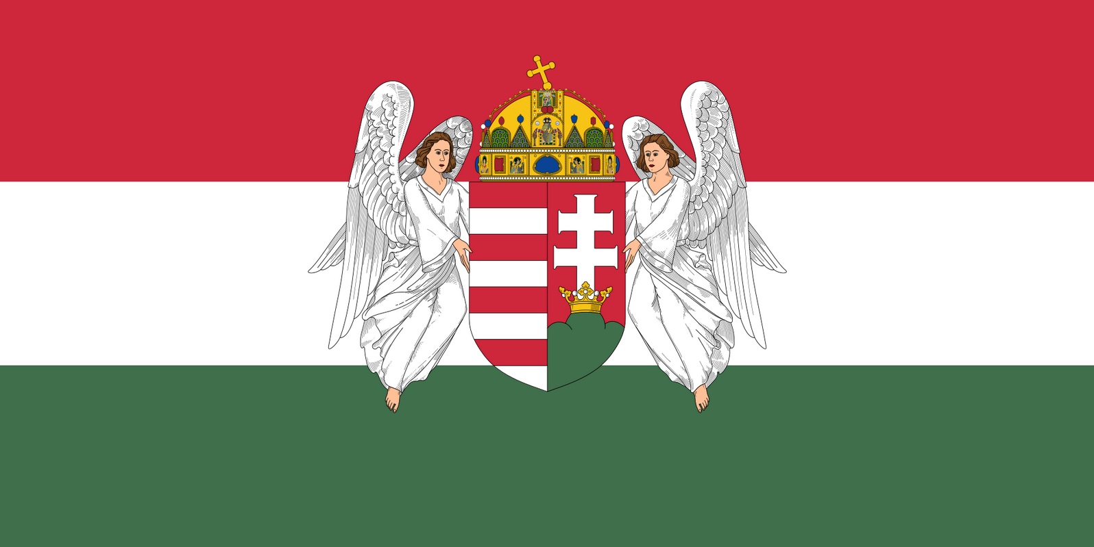 vlajka uhorske kralovstvo
